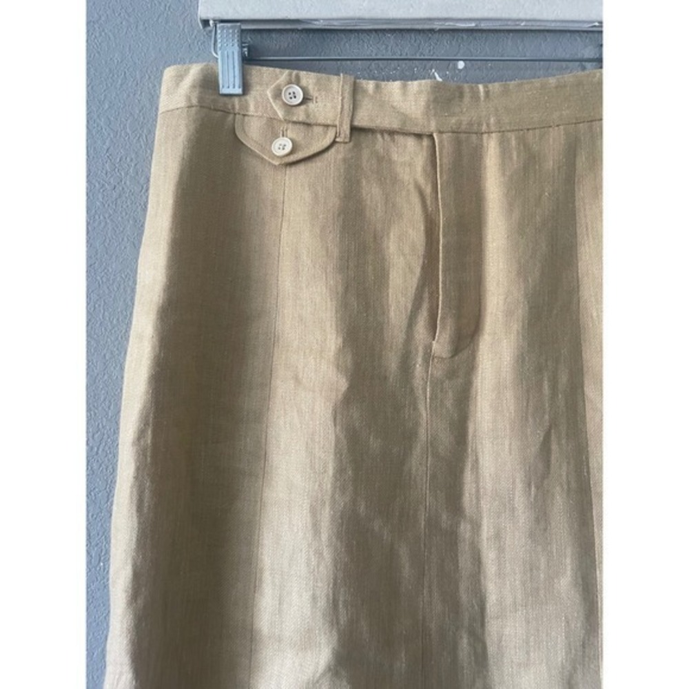 Ralph Lauren Linen Silk Skirt - Picture 3 of 7